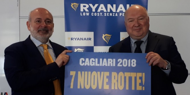 Cagliari: 7 nuove rotte Ryanair