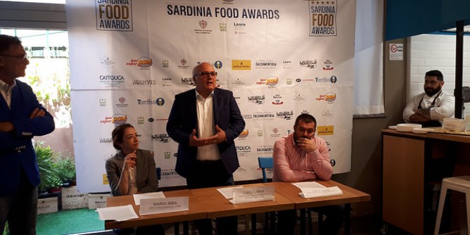 Pier Luigi Caria al Sardinia food awards