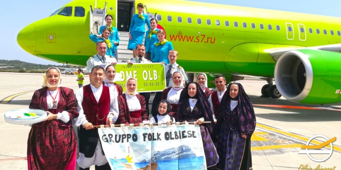 S7 Airlines inaugura il collegamento MoscaOlbia