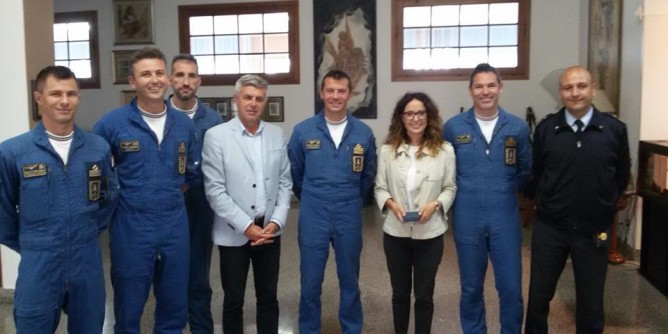 Frecce tricolori, sosta ad Alghero