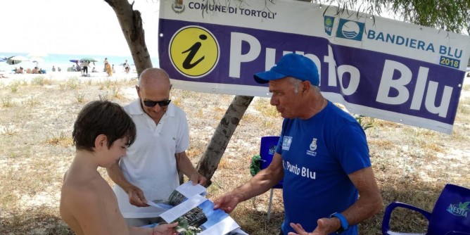 Punto <i>Blu</i> sul lido di Orrì