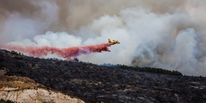 Spenti quattro incendi con l´ausilio di mezzi aerei