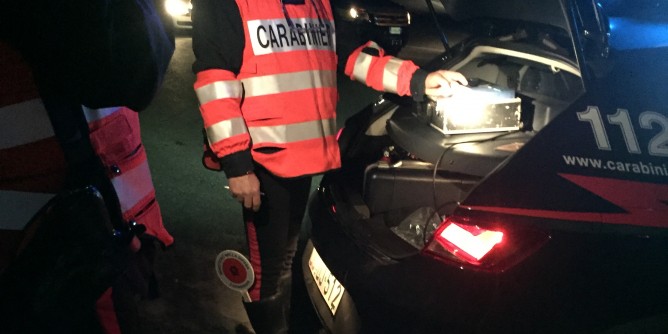 Carabinieri: controlli a tappeto nel week-end