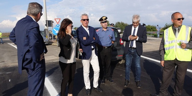 Post-crollo, riaperta la Statale 195