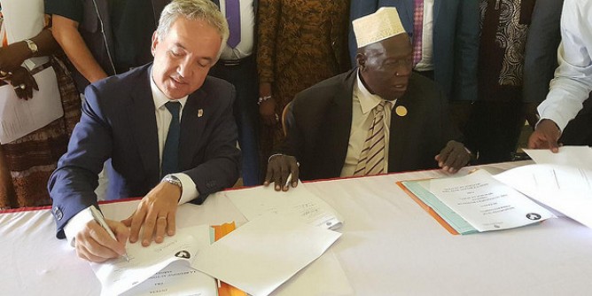 Filippo Spanu in visita in Senegal