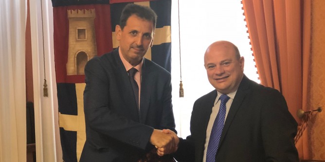 Nicola Sanna incontra il console del Marocco
