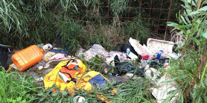 Discarica abusiva a Cala Saccaia