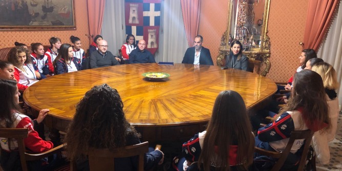 L´assessore Canu incontra la Torres femminile