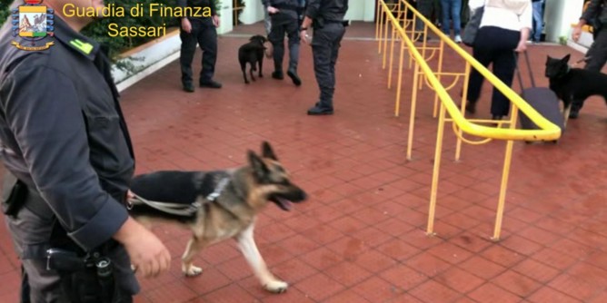 Controlli antidroga allAlberghiero di Arzachena