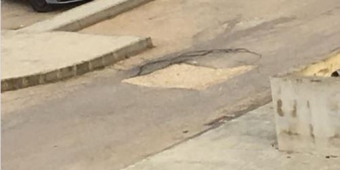 Porto Torres: cede l´asfalto, voragine in via Ponente