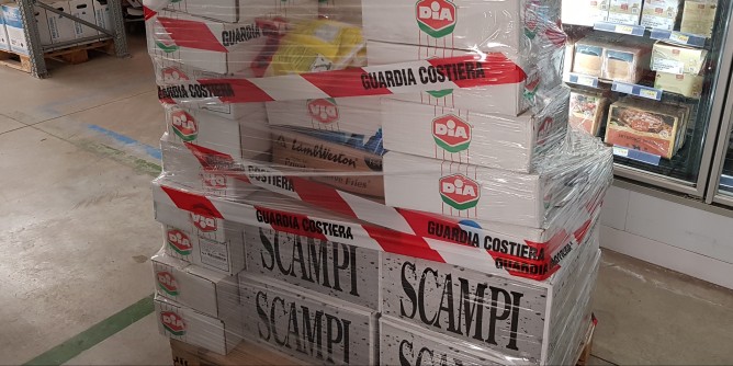 350chili di pesce sequestrato ad Olbia