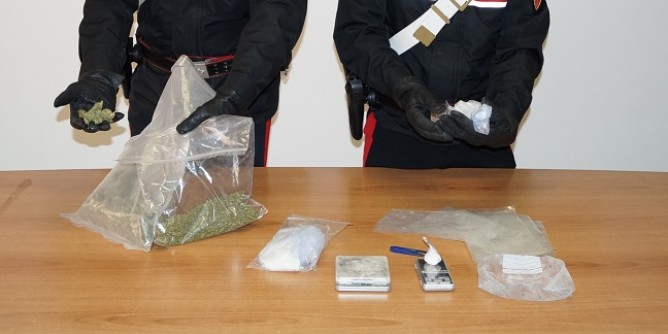 Coca e marijuana: olbiese in manette