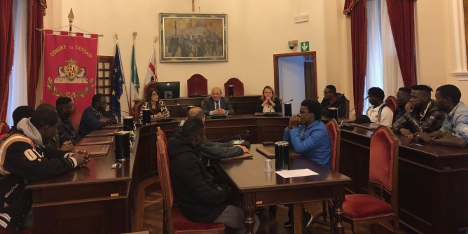 Sanna incontra i beneficiari del Progetto Sprar