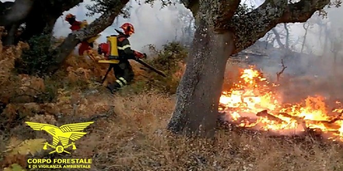 Ferragosto di fuoco per l´Isola