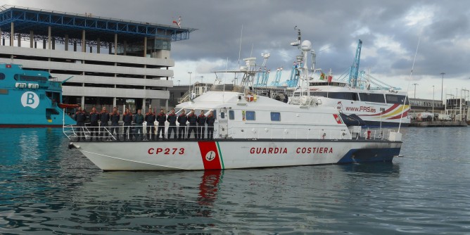 Frontiere <i>tracciabili</i>: Guardia costiera in azione