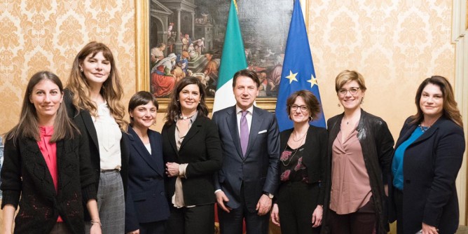 Parità di genere: Paola Deiana col premier Conte