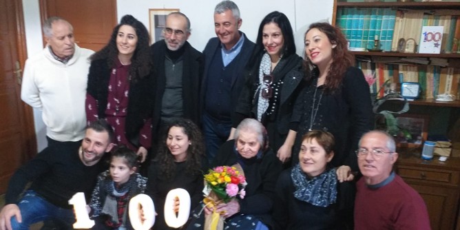 Festa per i cent´anni di Vittoria Mura
