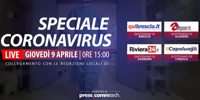 Imperia, Brescia, Alghero e L´Aquila: Speciale <i>Covid</i>