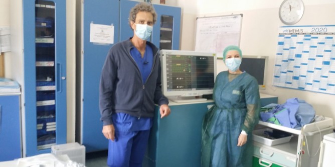 Monitor e centralina di controllo per la Cardiochirurgia