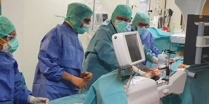 A Sassari, intervento al cuore da remoto
