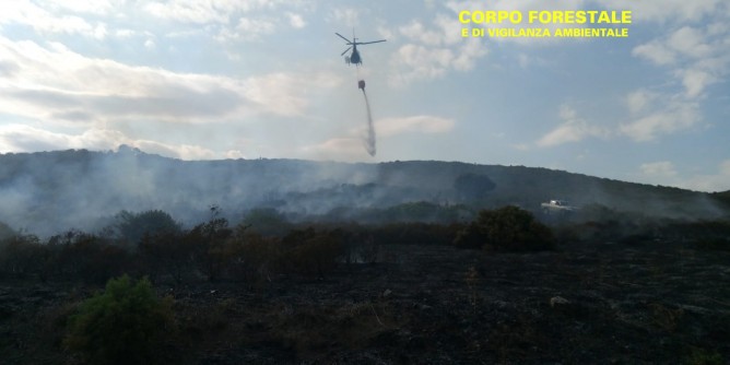 Fiamme a Morgongiori e Dolianova
