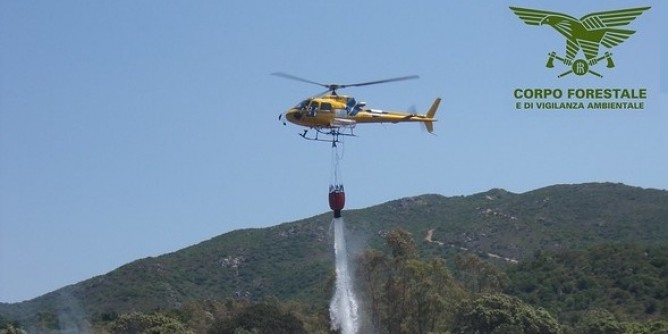 Fiamme nelle campagne di Telti