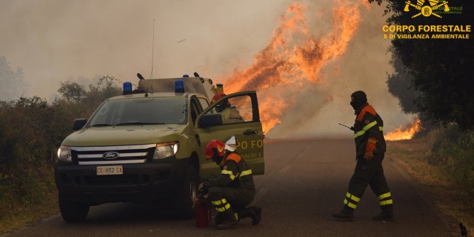 Ventitre incendi nell´Isola