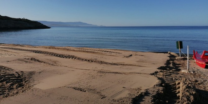 Già di ritorno la sabbia a Punta Negra