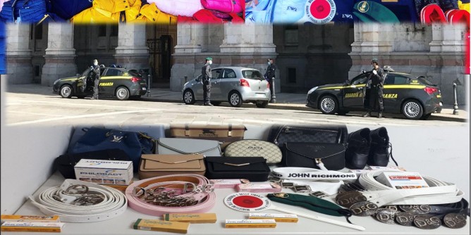 Sequestro merci contraffatte: un arresto e tre denunce a Cagliari