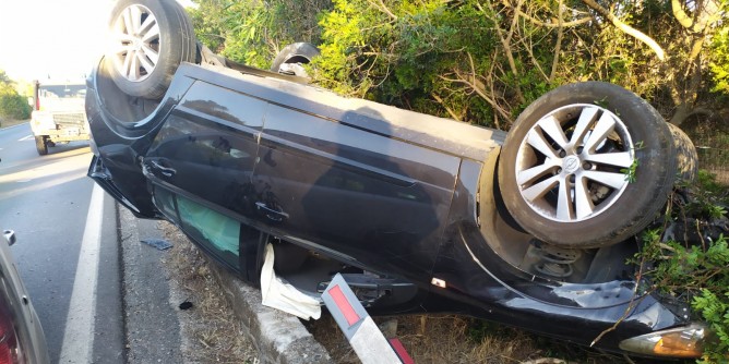 Incidente all´uscita di Fertilia: un ferito in ospedale