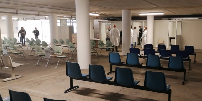 Tamponi, al Palazzo Rosa una nuova area