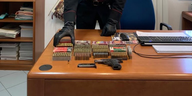 Armi e munizioni; un arresto a Nule