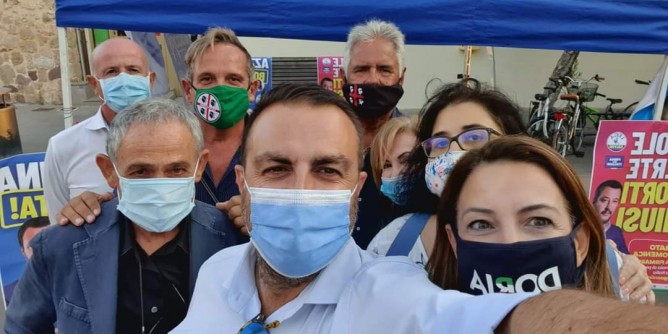 Referendum giustizia, <i>Lega</i> in Piazza Pino Piras