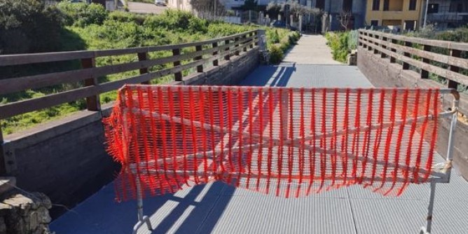 Sennori: chiuso il ponte San Biagio