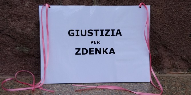 Giustizia per Zdenka, sit-in virtuale