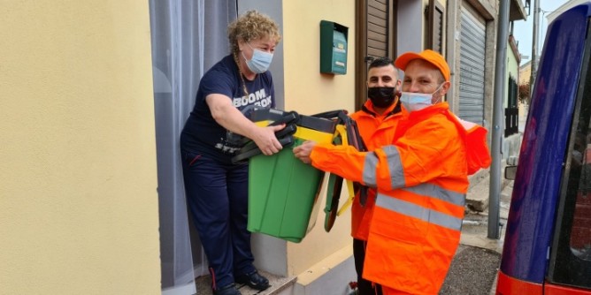 Differenziata a Oristano: distribuzione mastelli