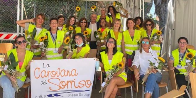 Un girasole per la <i>Carovana</i> del Mariotti