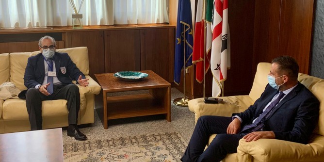 Il Presidente Pais riceve Moica (<i>Unimri</i>)
