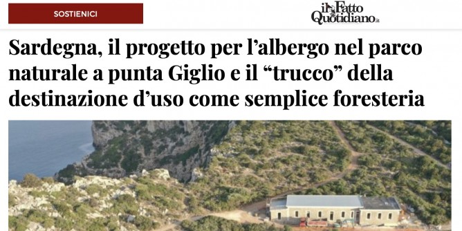 <i>Il Fatto</i>: a Punta Giglio c il trucco