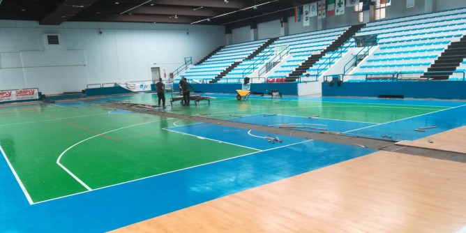 PalaMura, al via il rifacimento del parquet