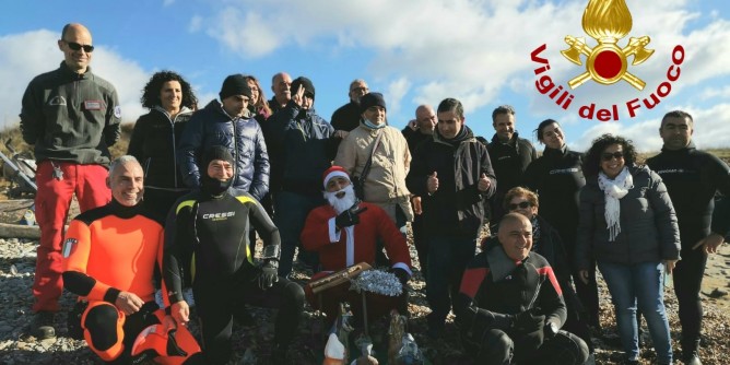 A Stintino il Presepe subacqueo: immagini
