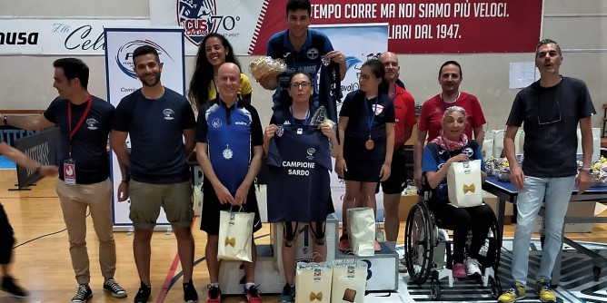 Tre titoli sardi al Tennistavolo Sassari