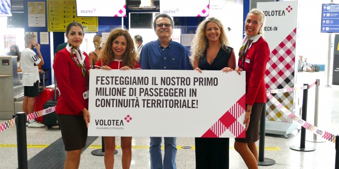 Volotea, milionesimo passeggero premiato