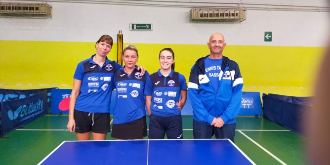 Tennistavolo Sassari vince e pareggia a Roma