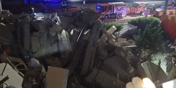 Crolla l’ex Aula magna all’Università di Cagliari