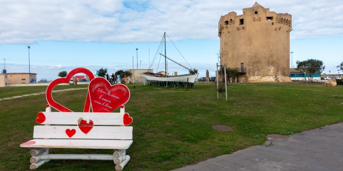 A Porto Torres la <i>panchina</i> dell´amore