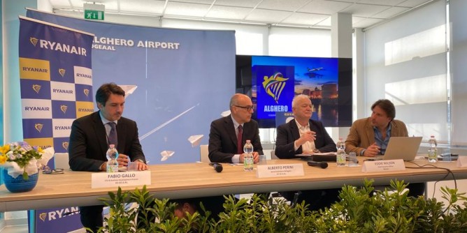 Sogeaal e Ryanair sulla <i>summer</i> 2023 da Alghero