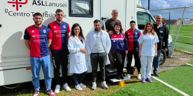 Il Tortolì Calcio dona 20 sacche di sangue