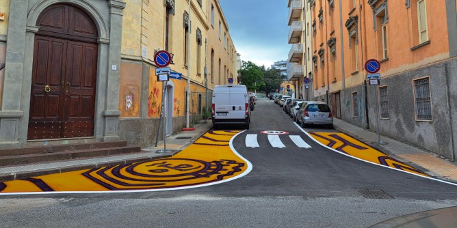 Viale Italia diventa <i>artistica</i> grazie agli studenti