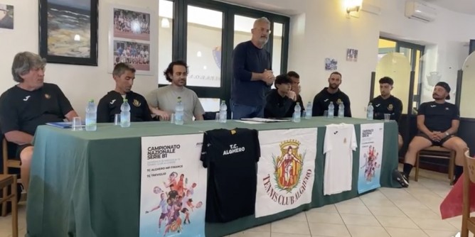 Il Tennis club Alghero presenta la <i>B1</i>: immagini